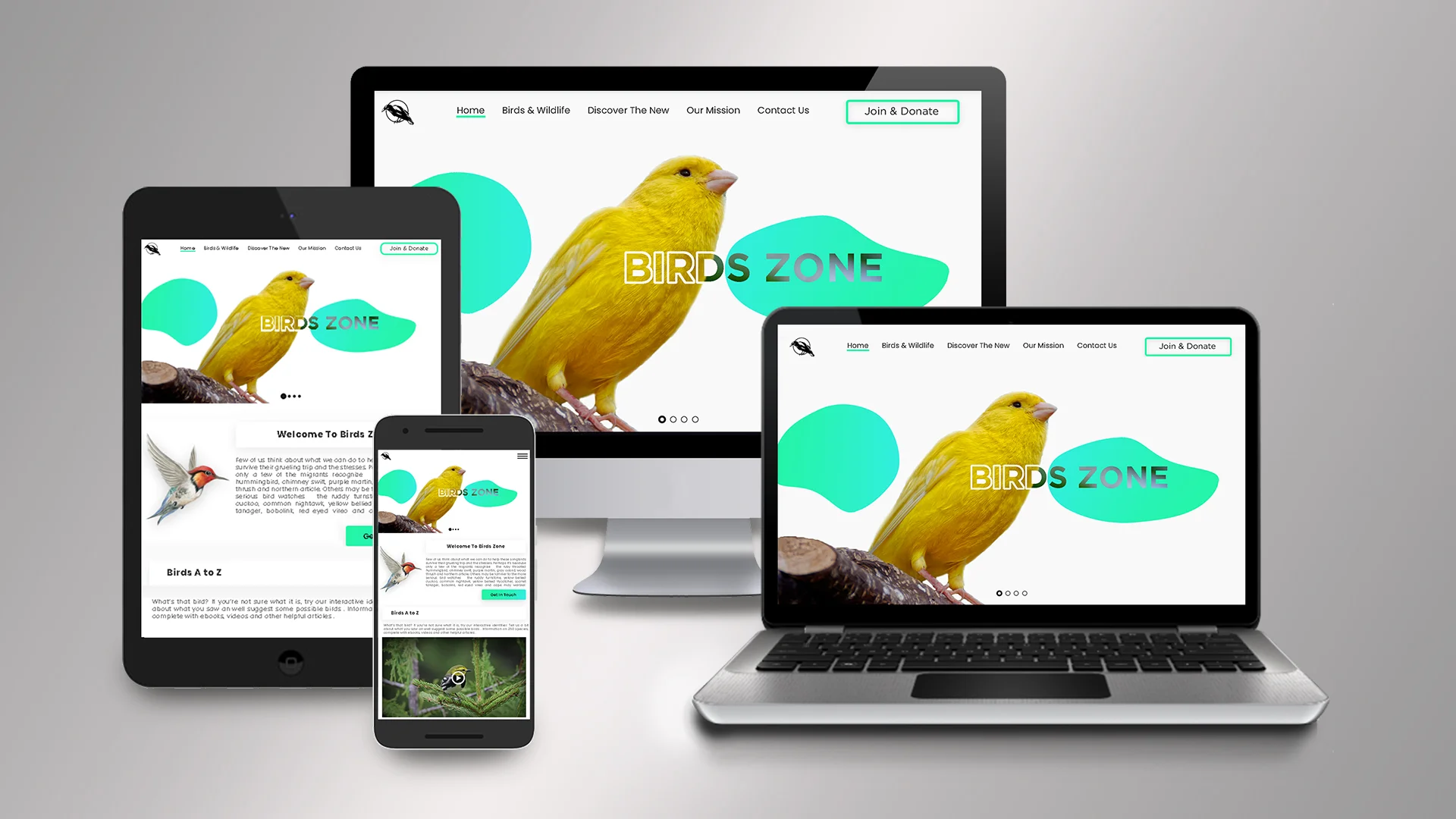 Bird Website UI